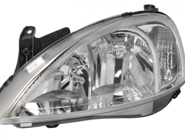 Opel Corsa C 2002.09.01-2004.08.31 utángyártott új bal első fényszóró 2H7 (motoros) VALEO tip. TYC