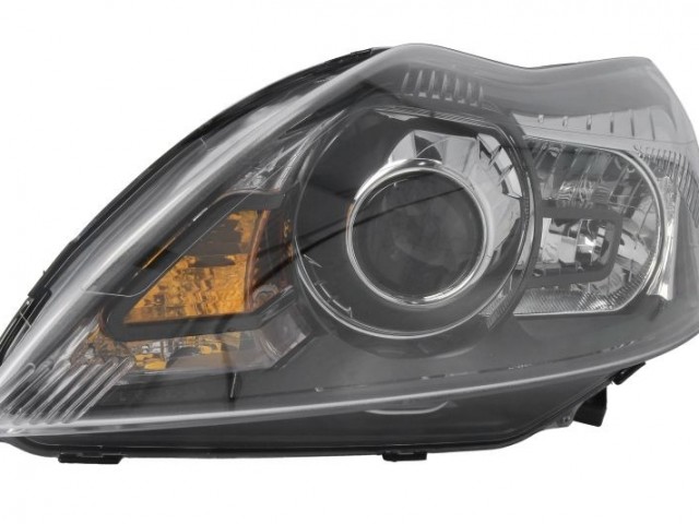 Ford Focus II.  2007.09.01-2011.02.28  utángyártott új bal első fényszóró XENON fekete házas (motorral)  TYC