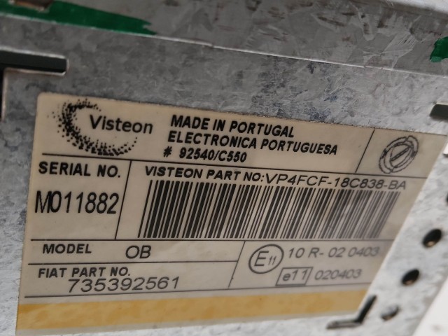 217339 Fiat Stilo 2001-2007 Cd-s Rádió Visteon 735392561