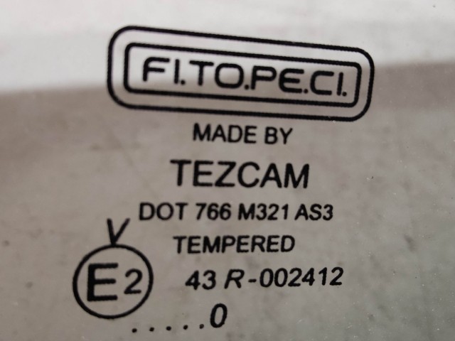 Fiat Fiorino , Qubo 2007-2024 Üveg használt zöld sötétített fix jobb hátsó karosszériában