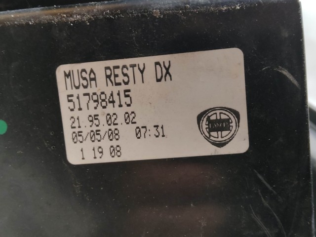 218563 Lancia Musa 2007-2012 jobb hátsó lámpa 51884858