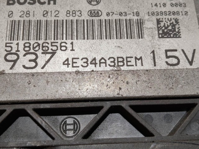 218612 Alfa Romeo GT 2003-2010 1,9 16v Diesel motorvezérlő szett 0281012883, 51806561