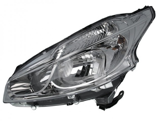 Peugeot 208 2012.01.01-2019.04.30 utángyártott új bal első fényszóró 2H7 (motorral) TYC