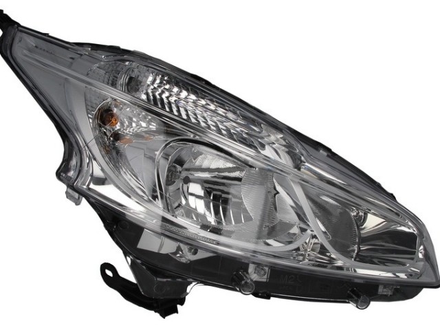 Peugeot 208 2012.01.01-2019.04.30  utángyártott új jobb első fényszóró 2H7 (motorral) TYC