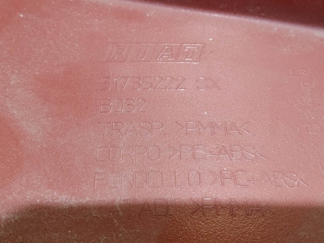 218626 Fiat Stilo 2003-2007 5 ajtós bal hátsó lámpa, izzófoglalat nélkül!!!