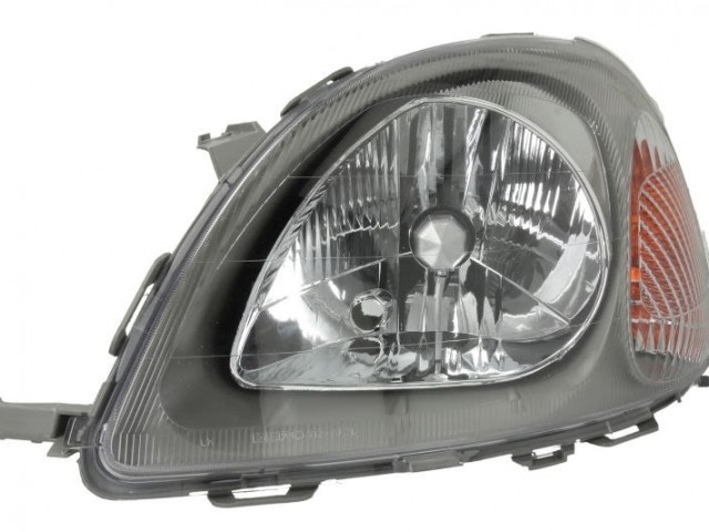 Toyota Yaris 1999-2003 utángyártott új bal első fényszóró H4 Valeo tip. (belülr.áll.) DEPO