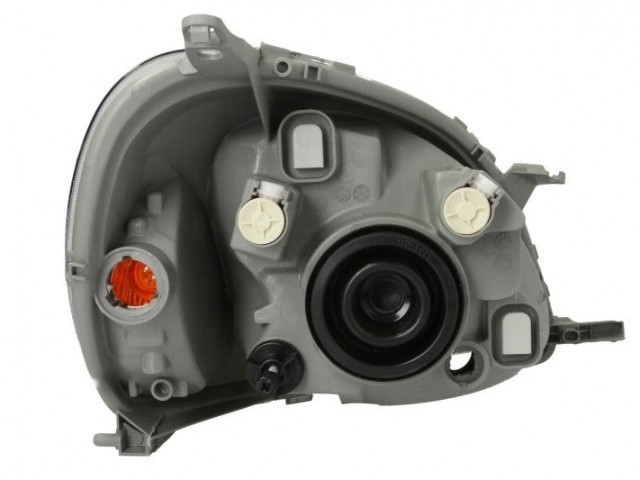 Toyota Yaris 1999-2003 utángyártott új bal első fényszóró H4 Valeo tip. (belülr.áll.) DEPO