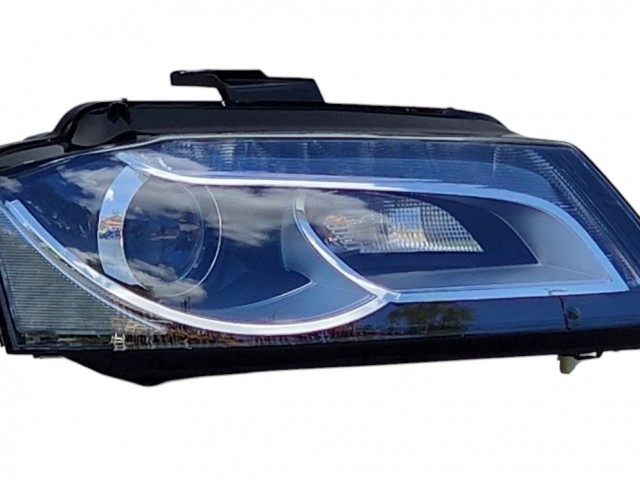 Audi A3 8P 2008-2012 utángyártott új jobb első fényszóró XENON/LED, fekete ház. (motorral) DEPO