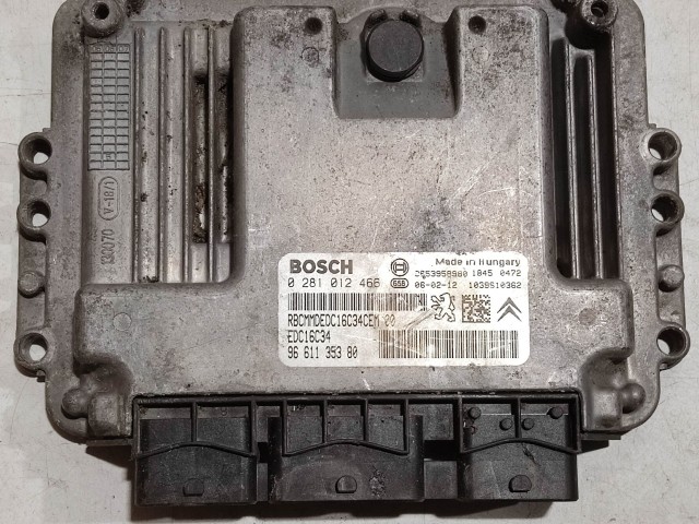 Citroen Xsara Picasso 1,6 16v Diesel motorvezérlő, Bosch 0281012466 9661135380