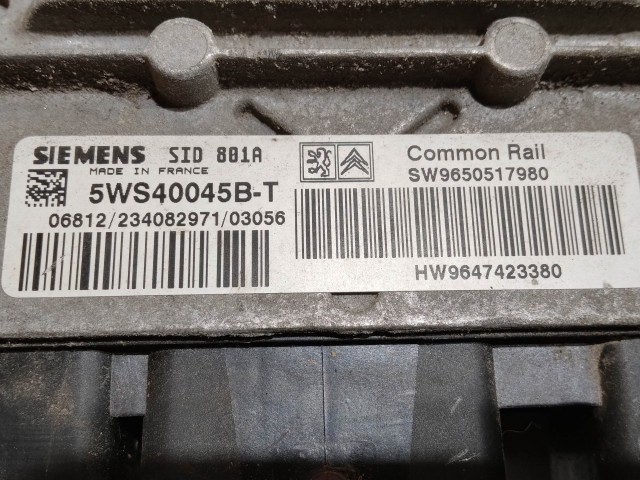 Peugeot 307 2001-2008 2,0 Diesel motorvezérlő 5WS40045B-T