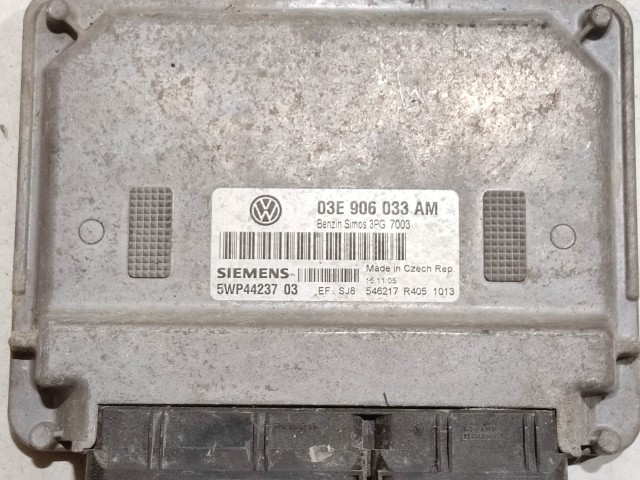 Seat Ibiza 6L1, Volkswagen Polo 9N 1,2 12v benzin motorvezérlő  Siemens 5WP4423703 , 03E906033AM