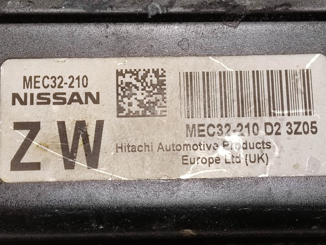 Nissan Almera N16 2000-2008 1,5 16v benzin motorvezérlő Hitachi  MEC32-210D23Z05