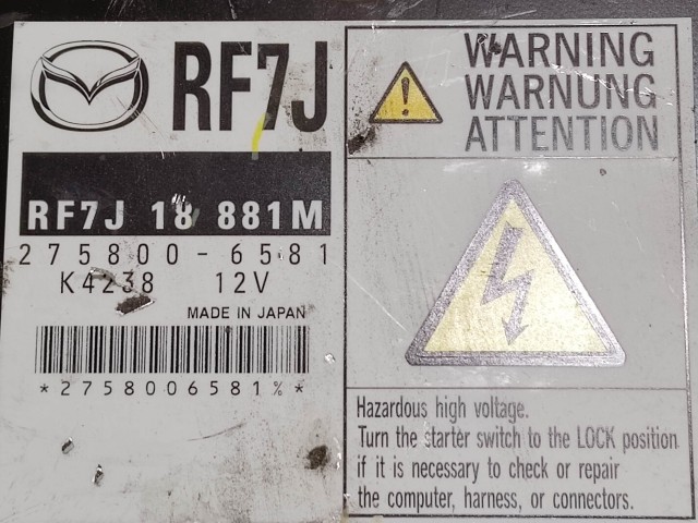 Mazda 6 2002-2007 2,0 Diesel Motorvezérlő 275800-6581 RF7J18881M