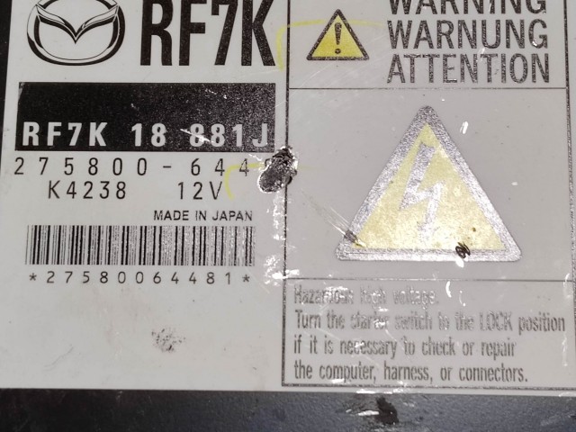 Mazda 6 2002-2007 2,0 Diesel motorvezérlő  2758000-6448 RF7K18881J