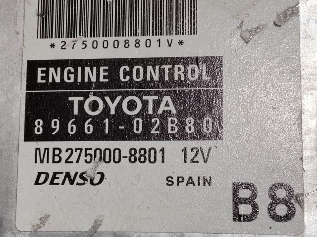 Toyota Corolla 1,6 benzin motorvezérlő Denso MB275000-8801 89661-02B80