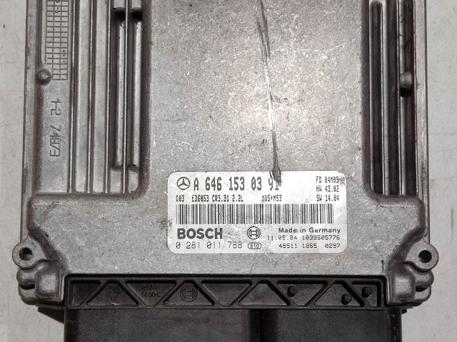 Mercedes Benz Vito (W639) 2003-2014 2,2 Diesel motorvezérlő Bosch 0281011788 A6461530391