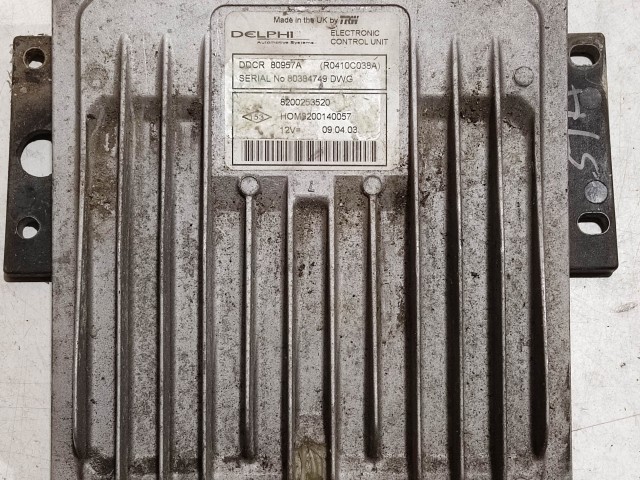 Renault Kangoo 1997-2009 1,5 Diesel Motorvezérlő  Delphi 80384749DWG 8200253520