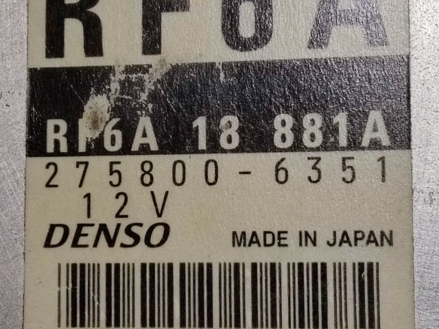 Mazda MPV, Mazda 6 motorvezérlő Denso 275800-6351 RP6A18881A