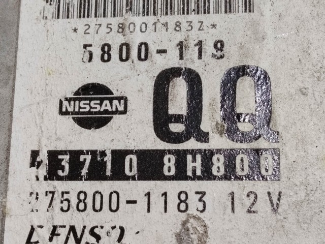 Nissan X-Trail 2,2 Diesel motorvezérlő Denso 275800-1183 37108H800