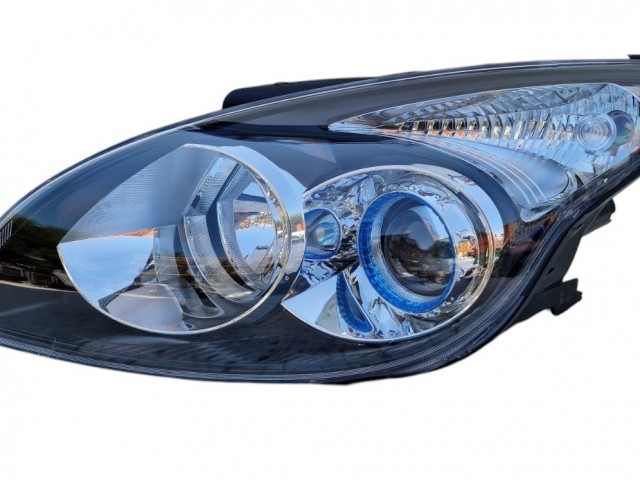 Hyundai I 30 2009-2012 utángyártott új bal első fényszóró H1/H7 fek. h.(motorral) TYC
