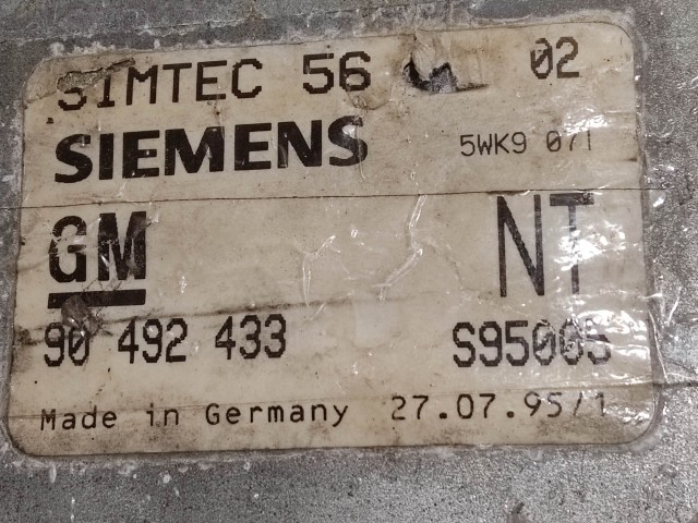 Opel Omega B 2,0 16v Benzin motorvezérlő  Siemens  