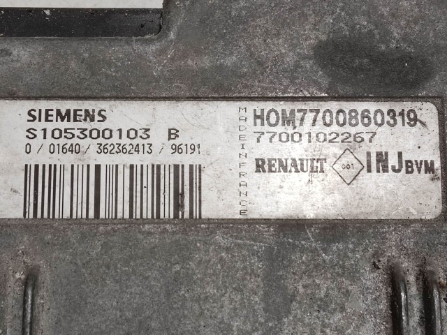 Renault Megane I. 1995-2003 1,6 8v benzin motorvezérlő HOM7700860319