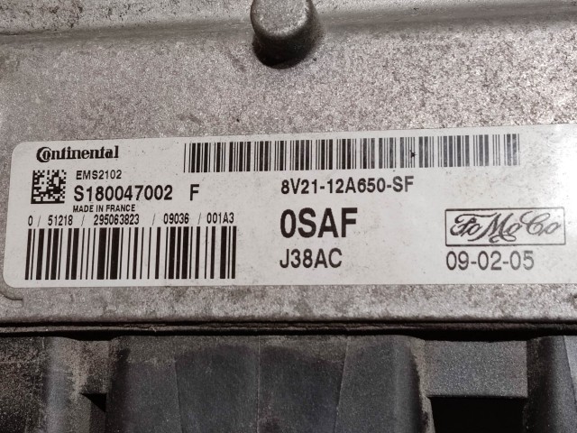 Ford Fiesta 2008-2017 1,25 benzin motorvezérlő  S180047002 8V2112A650SF