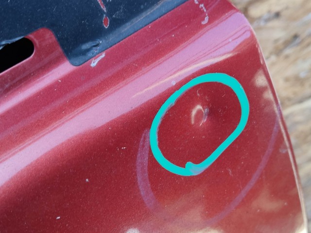 79362 Lancia Musa, Fiat Idea bal hátsó ajtó, a képen látható sérüléssel