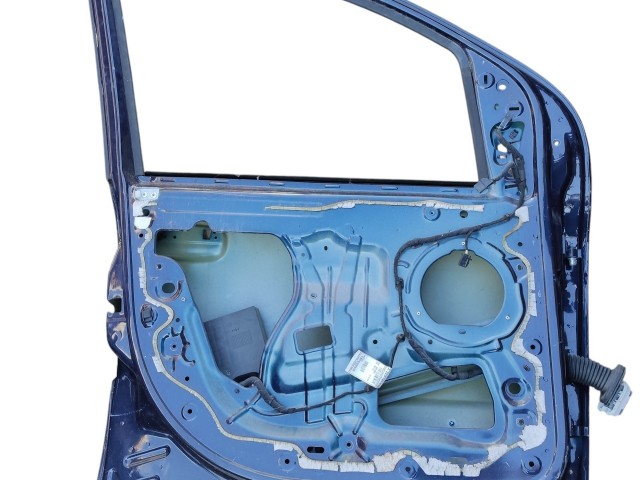 136420 Fiat Panda III. 2012- bal első sötétkék színű ajtó, a képen látható sérüléssel
