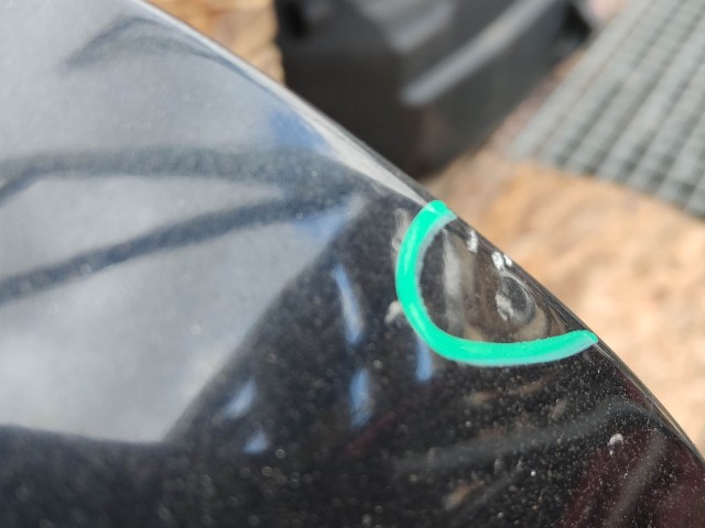 52059 Alfa Romeo GT 2003-2010 jobb ajtó, a képen látható sérüléssel