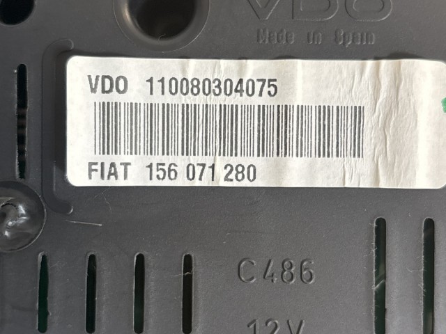 Alfa Romeo 147, Gt benzines óracsoport (kilométeróra) 156071280