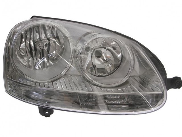 Volkswagen Golf V. 2003-2008 utángyártott új jobb első fényszóró 2H7, króm házas Valeo