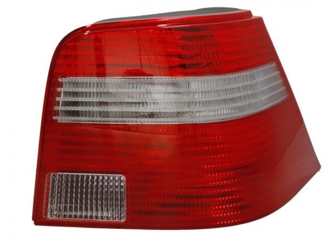 Volkswagen Golf IV. 1997-2003 utángyártott új jobb hátsó lámpa fehér/piros (nem Kombi) TYC