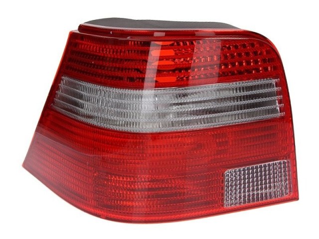 Volkswagen Golf IV. 1997-2003 utángyártott új bal hátsó lámpa fehér/piros (nem Kombi) TYC