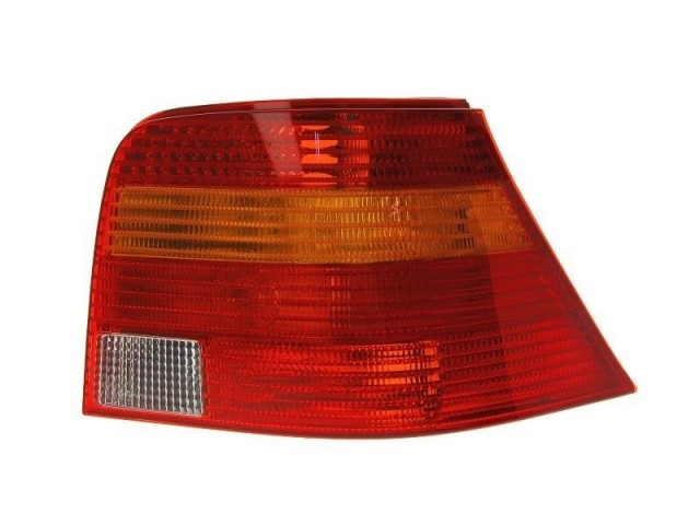 Volkswagen Golf IV. 1997-2003 utángyártott új jobb hátsó lámpa sárga/piros (nem Kombi) TYC