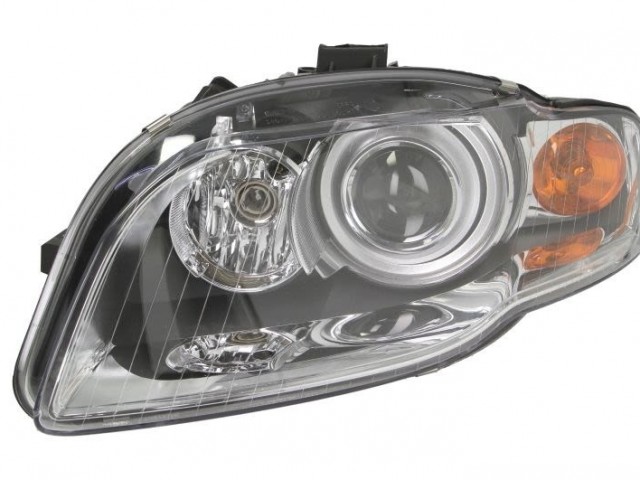 Audi A4 B7 2004-2007 utángyártott új bal első fényszóró D1S/H7 BOSCH üres motorral