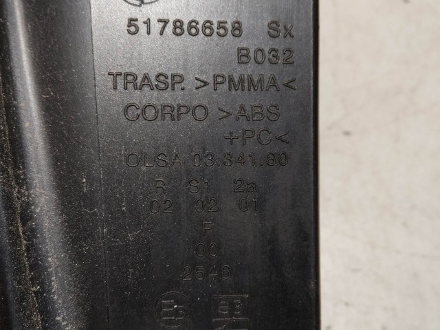 223247 Lancia Ypsilon 2003-2011 bal hátsó fehér lámpa, izzófoglalat nélkül!!