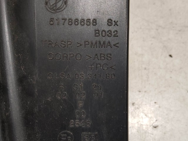223256  Lancia Ypsilon 2003-2011 bal hátsó piros lámpa, izzófoglalat nélkül!!