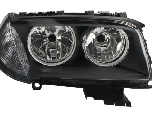 BMW X3 (E83) 2007-2010 utángyártott új jobb első fényszóró 2H7, fekete h. (motorral) DEPO