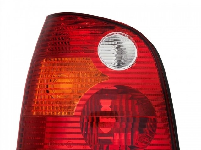 Volkswagen Polo 9N 2001-2005 utángyártott új bal hátsó lámpa üres piros-sárga DEPO
