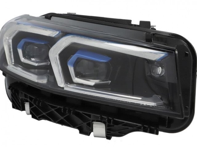 BMW 3 G20 2022- utángyártott új jobb első fényszóró MATRIX LED BMW logo nélk. kék keret DEPO