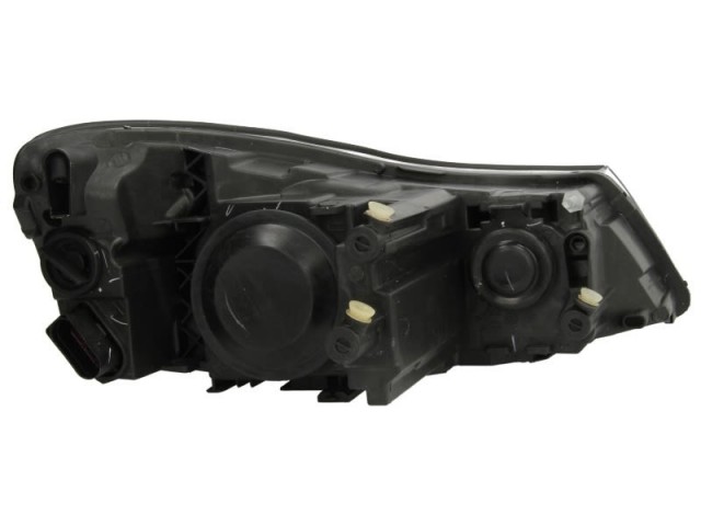 Skoda Octavia II. 2009-2013 utángyártott új bal első fényszóró H1/H7 króm h. Octavia logo nélk (motorral) DEPO