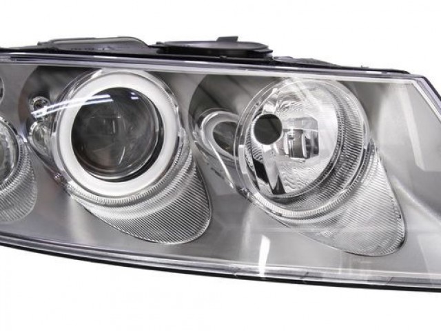 Volkswagen Touareg 7L 2002-2010 utángyártott új jobb első fényszóró H9/H7 (motorral) DEPO