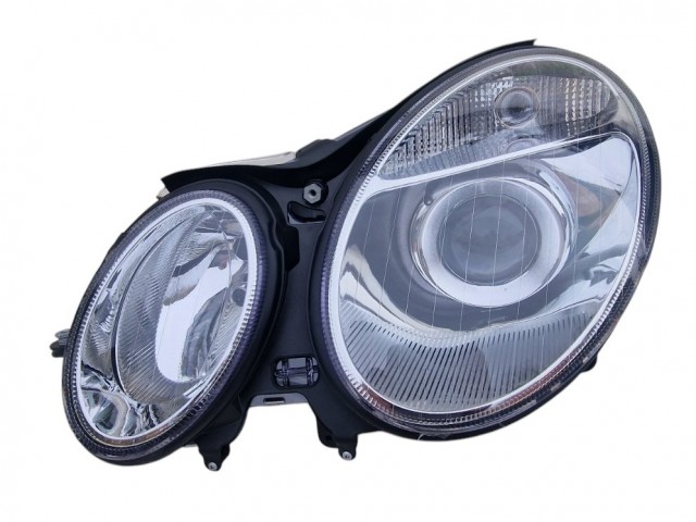 Mercedes Benz E-Class W211 2002.04.01-2006.06.30 utángyártott új bal első fényszóró 2H7 (motorral) DEPO