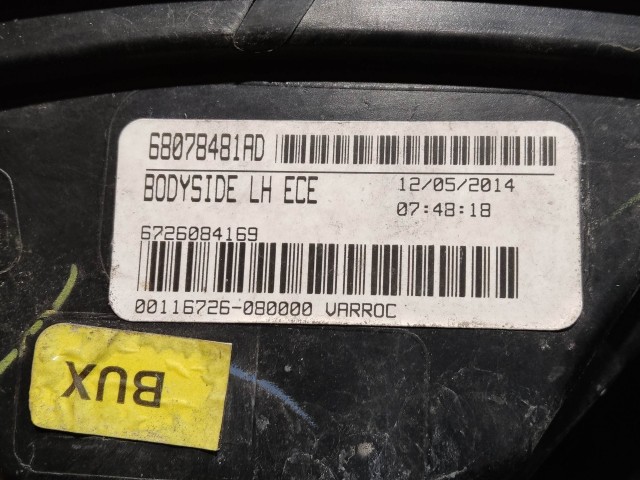 223387 Fiat Freemont 2011-2015 bal hátsó kűlső lámpa 68078481AD