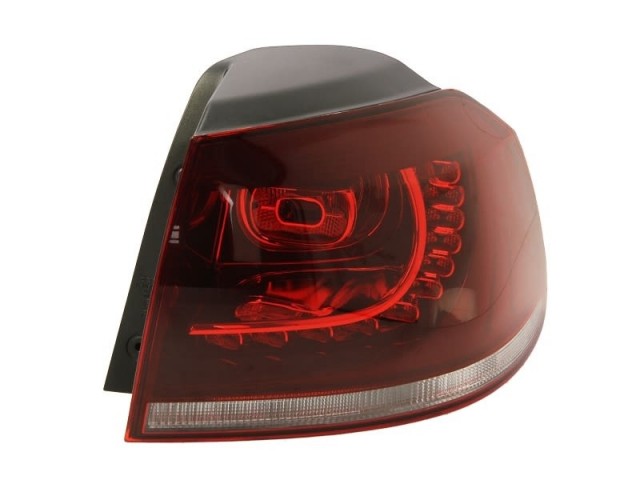Volkswagen Golf VI. 2008-2012 utángyártott új jobb hátsó külső lámpa, füst LED (GTI/GTD/R) DEPO